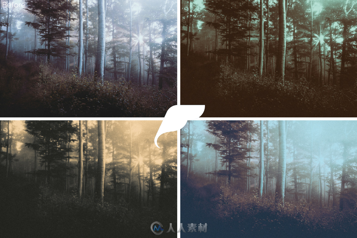 黑暗表现照片调色lightroom预设第三版Lightroom Presets - Dark Presets III