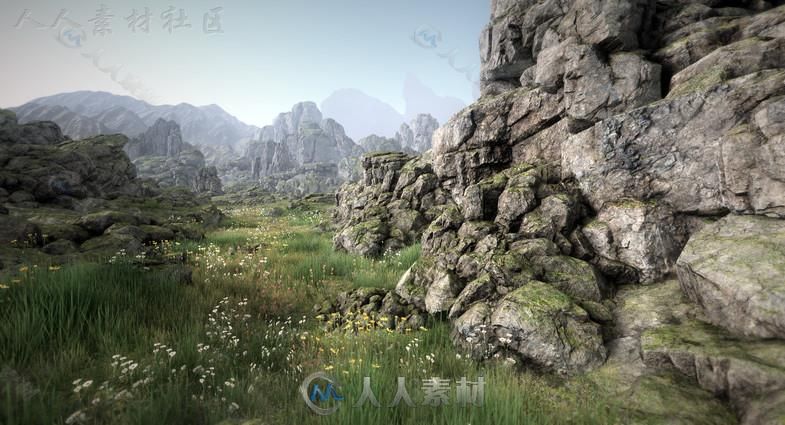 岩石和巨石模型Unity3D素材资源