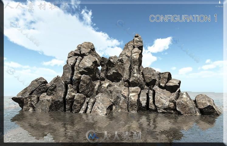 岩石风景环境模型Unity3D素材资源