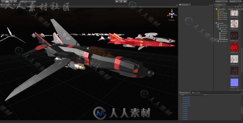 太空船太空车辆模型Unity3D素材资源