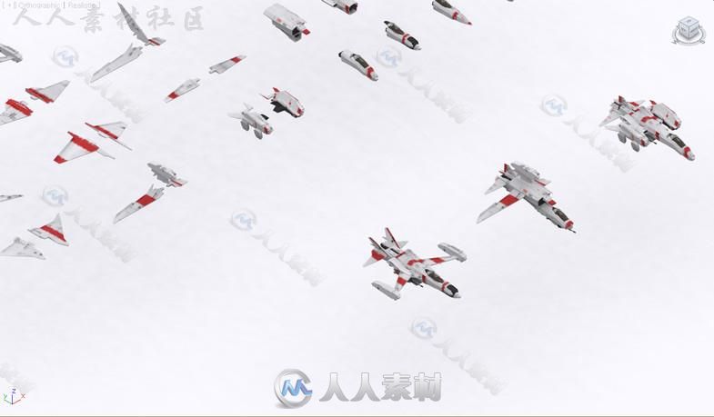 太空船太空车辆模型Unity3D素材资源