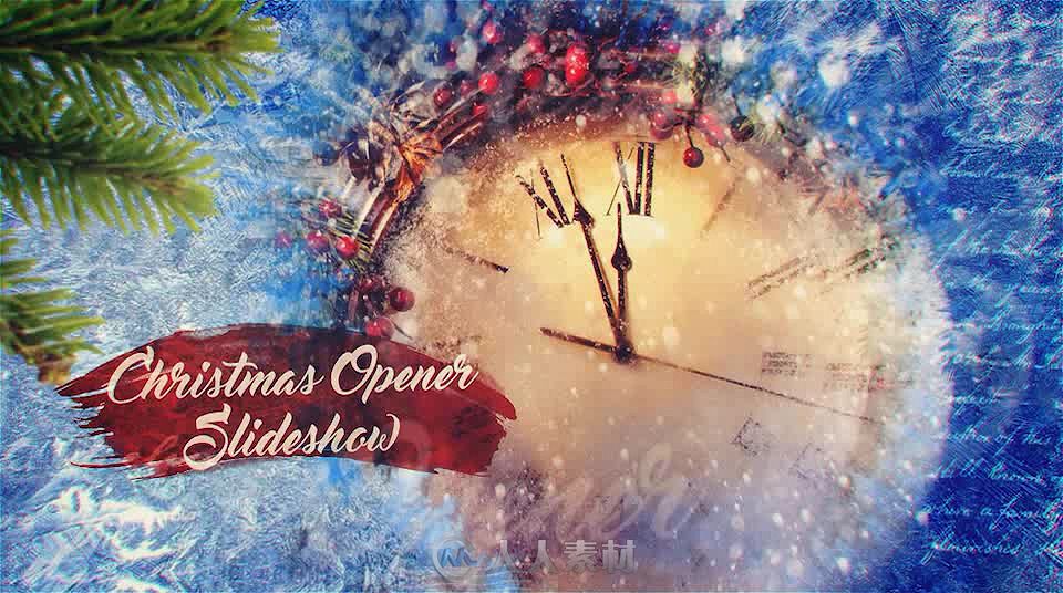 美丽时尚的圣诞节幻灯片相册动画AE模板 Videohive Christmas Slideshow 18739728