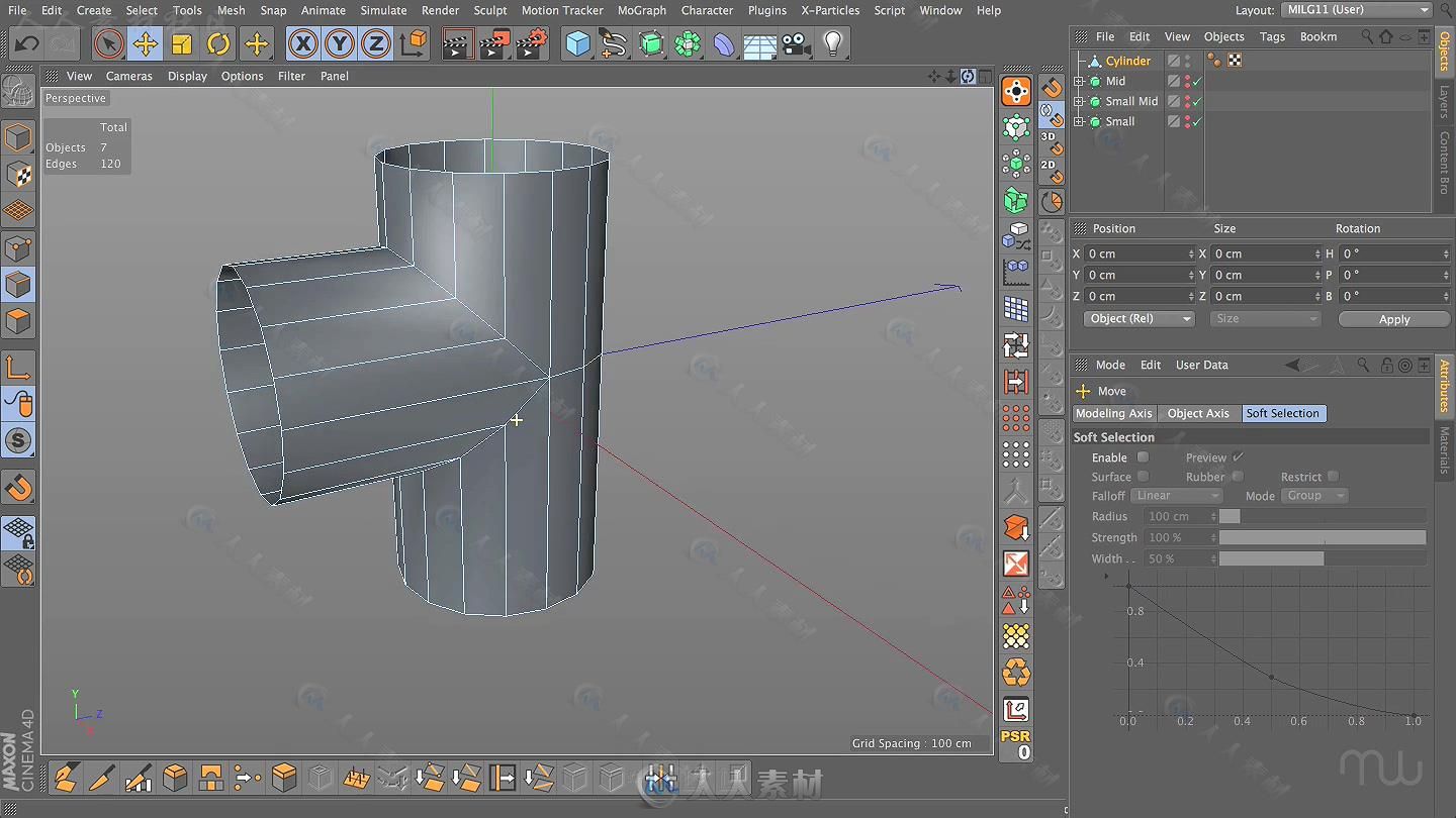 C4D硬表面建模基础训练视频教程 MOTIONWORKS MAKING IT LOOK GREAT 11 HARD SURFAC...