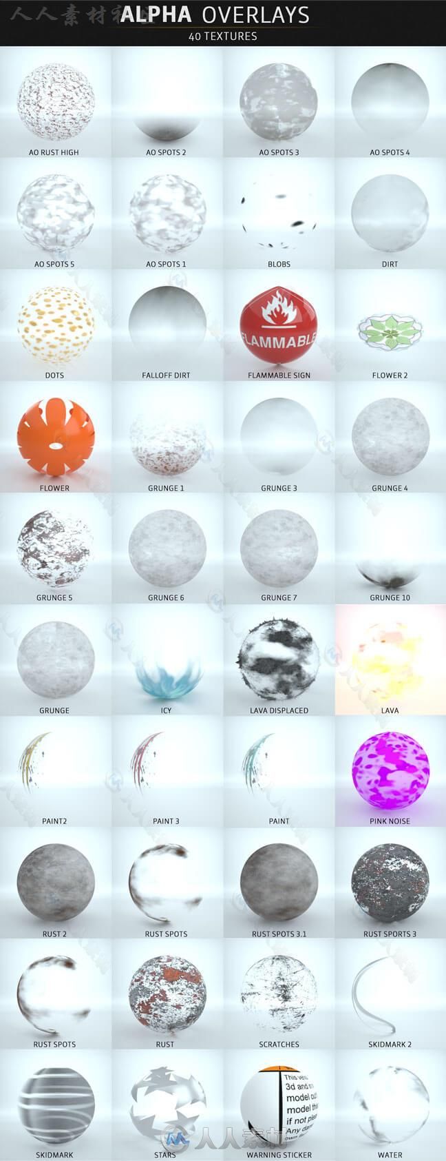 超过500组极品C4D纹理贴图合辑 THE PIXEL LAB MATERIAL PACK FOR OCTANE C4D