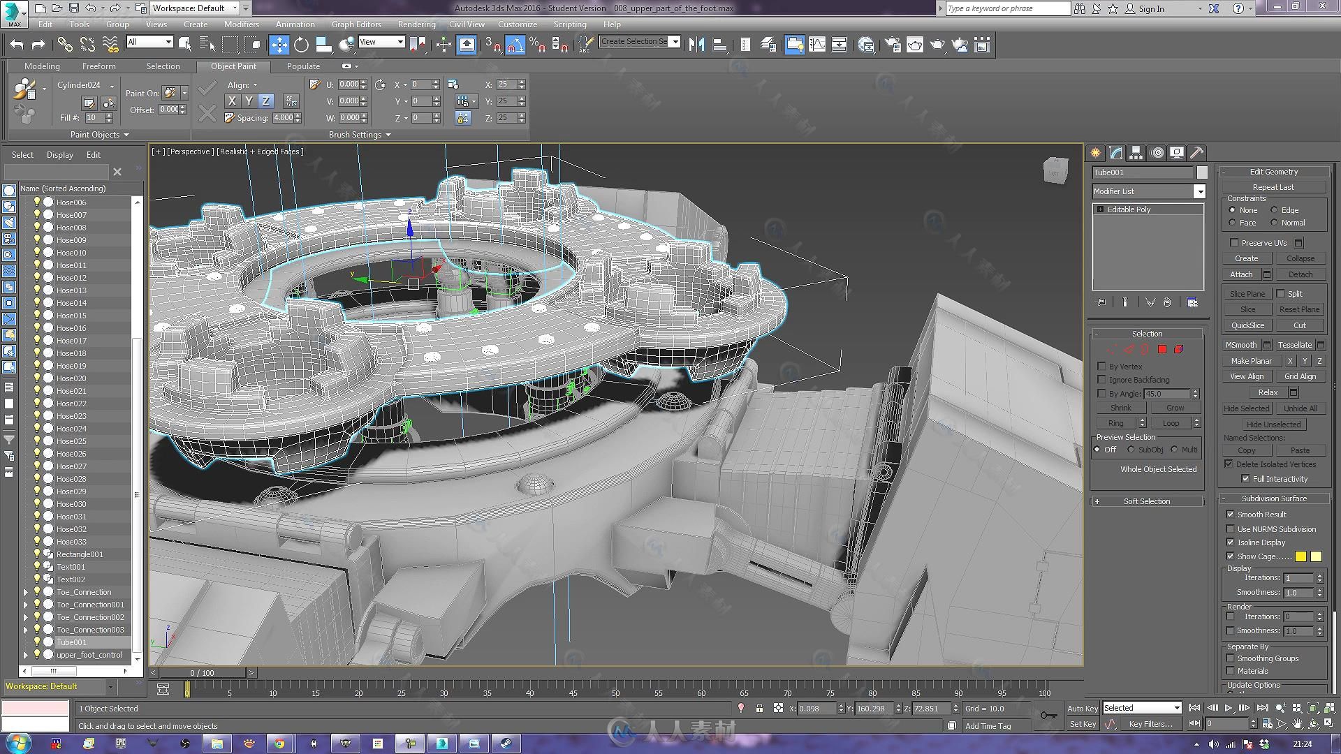 3dsMax高精度机器人建模实例训练视频教程 3D PALACE THE TEMPLAR ASSAULT MECH IMP...