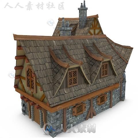 中世纪酒店历史环境模型Unity3D素材资源