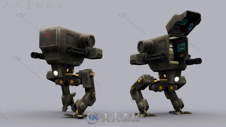 SCI FI型号科幻人形生物角色模型Unity3D素材资源