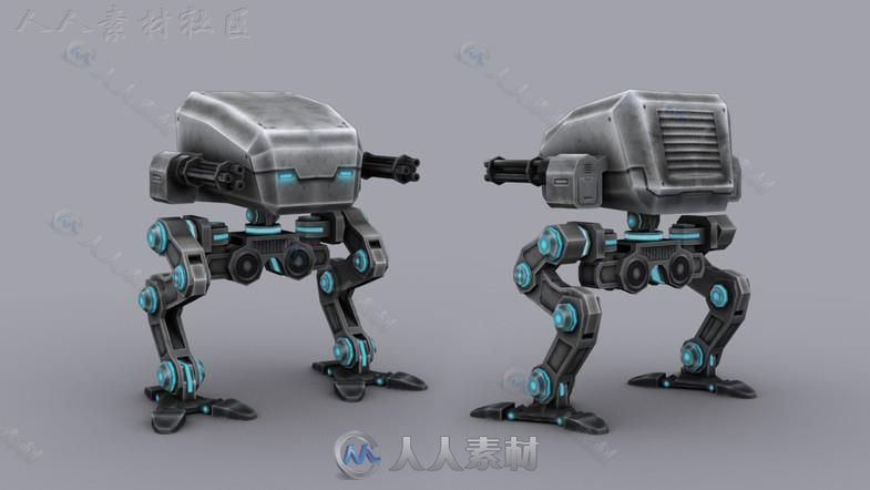 SCI FI型号科幻人形生物角色模型Unity3D素材资源