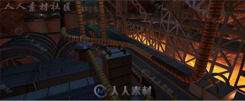 科幻工厂模块化工具包科幻环境模型Unity3D素材资源