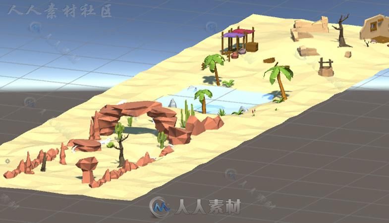 沙漠环境模型Unity3D素材资源