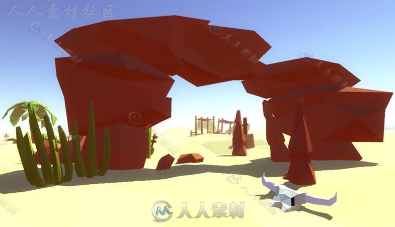 沙漠环境模型Unity3D素材资源