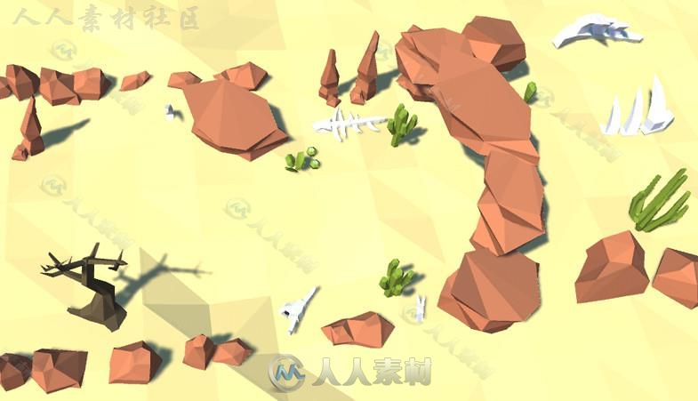 沙漠环境模型Unity3D素材资源