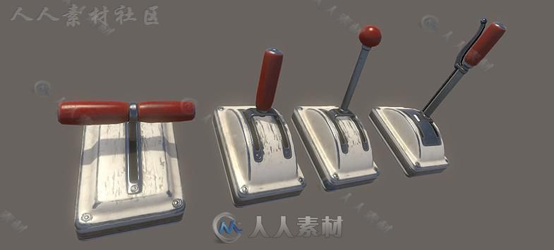 按钮开关道具模型Unity3D素材资源