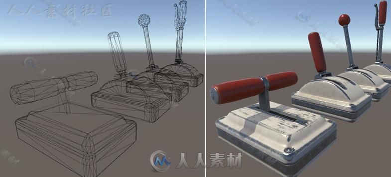 按钮开关道具模型Unity3D素材资源