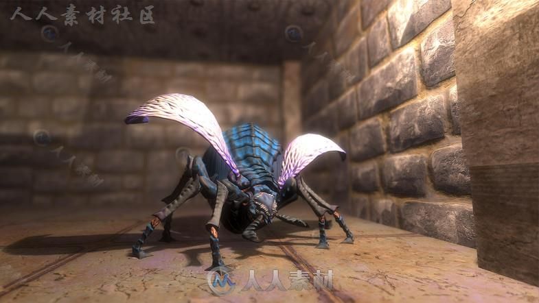 超级昆虫怪物生物角色模型Unity3D素材资源