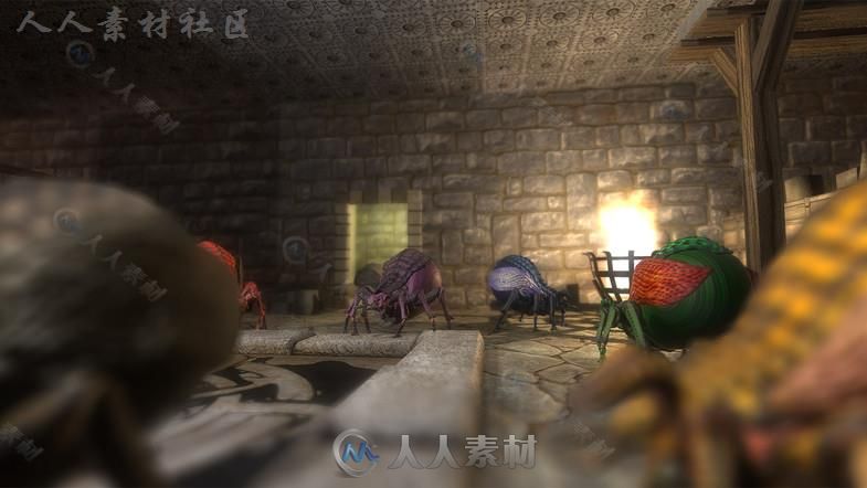 超级昆虫怪物生物角色模型Unity3D素材资源