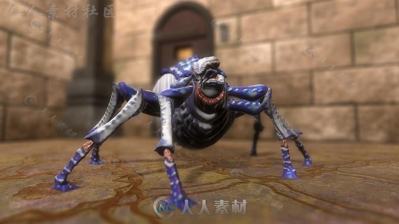 超级昆虫怪物生物角色模型Unity3D素材资源