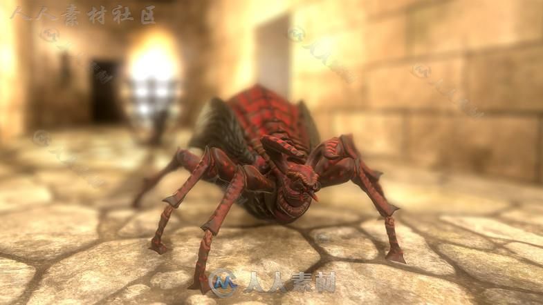 超级昆虫怪物生物角色模型Unity3D素材资源