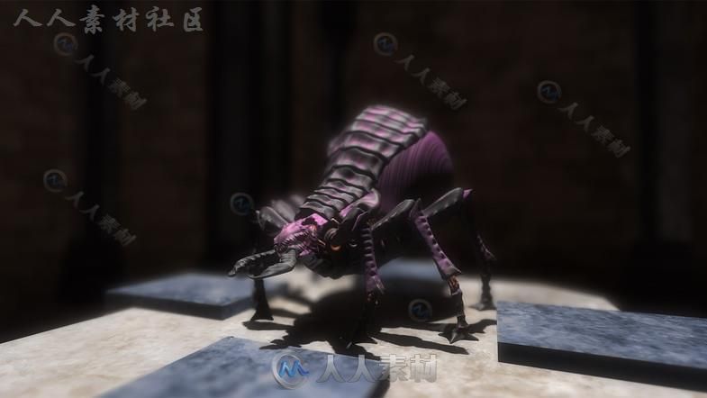 超级昆虫怪物生物角色模型Unity3D素材资源