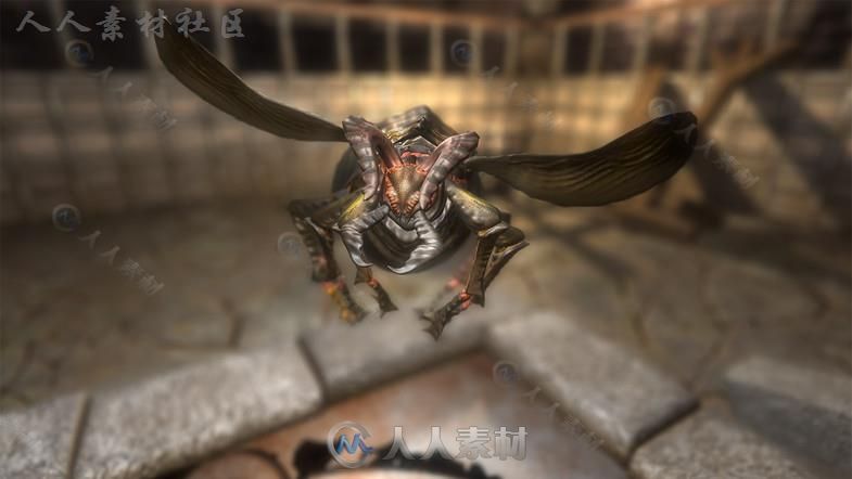 超级昆虫怪物生物角色模型Unity3D素材资源