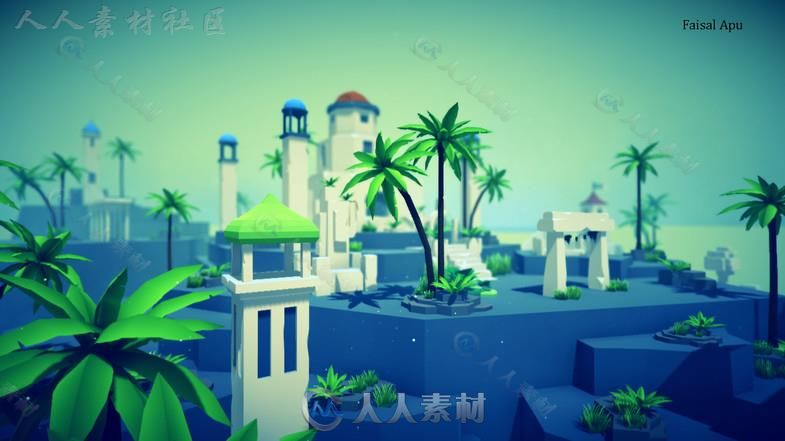 美丽的被遗忘的岛屿幻想环境模型Unity3D素材资源