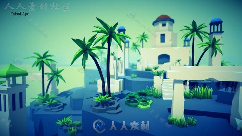 美丽的被遗忘的岛屿幻想环境模型Unity3D素材资源