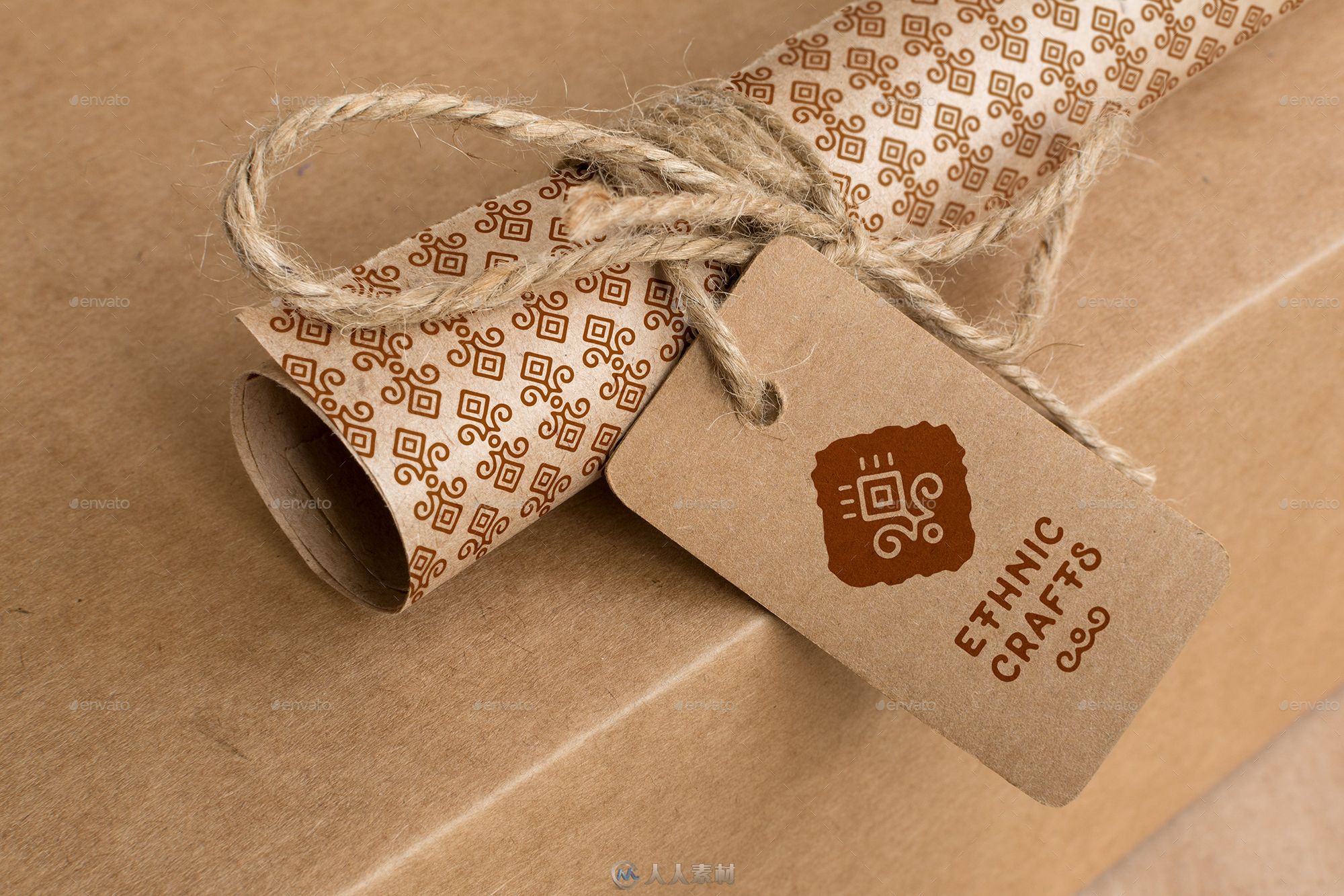 牛皮纸LOGO设计展示PSD模板logo-mockup-pack-craft-and-cardboard-edition-16698299