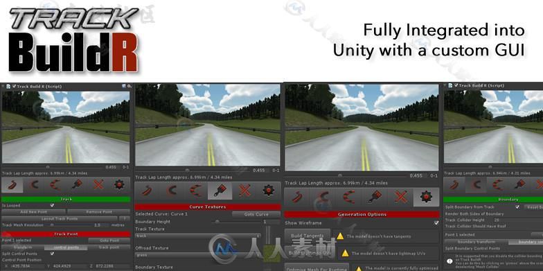 赛道生成器建模编辑器扩充Unity素材资源