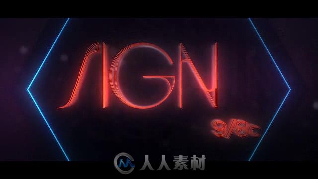 霓虹3D标志动画LOGO演绎AE模板 Videohive  E3D Sign 18521647