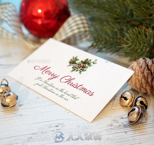 圣诞卡片展示PSD模板christmas-card-mockup-9662605