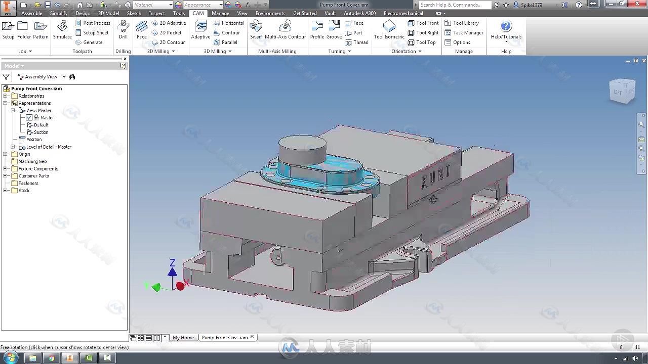 Inventor HSM数控设计技术训练视频教程