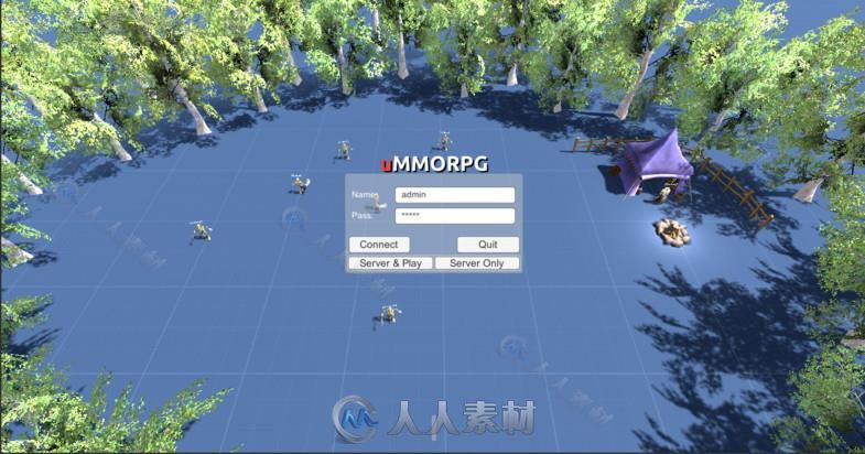 大型多人在线角色扮演游戏样板完整项目Unity素材资源