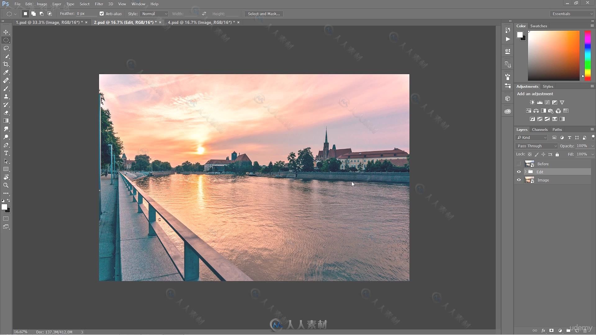 Photoshop超唯美风景图像制作视频教程 UDEMY CREATE AMAZING LANDSCAPE IMAGES IN ...