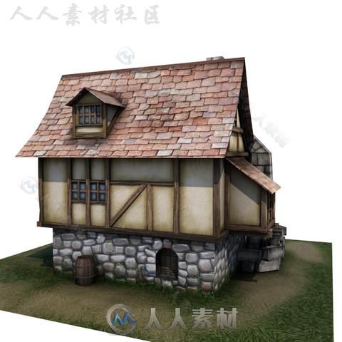 房屋室外道具模型Unity3D素材资源