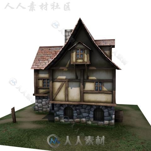 房屋室外道具模型Unity3D素材资源