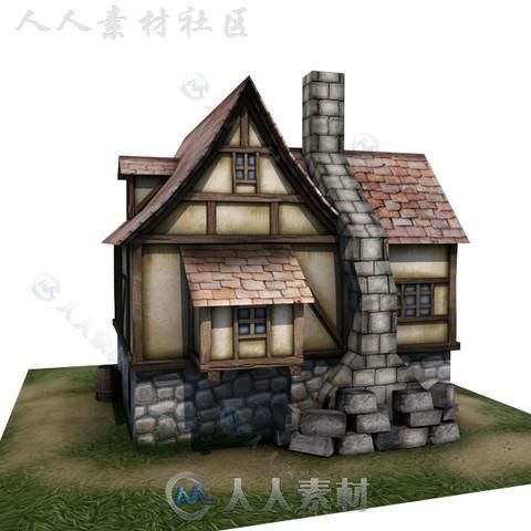 房屋室外道具模型Unity3D素材资源