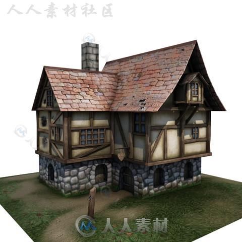 房屋室外道具模型Unity3D素材资源