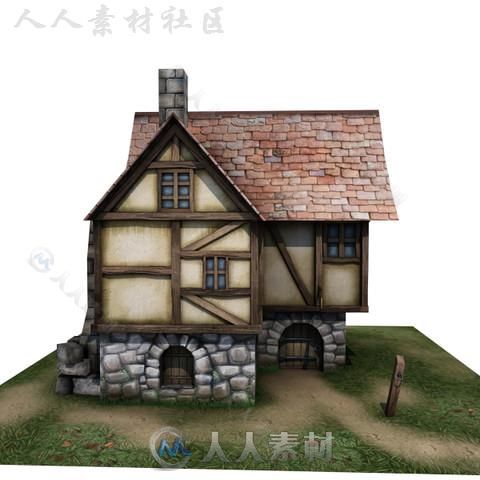 房屋室外道具模型Unity3D素材资源