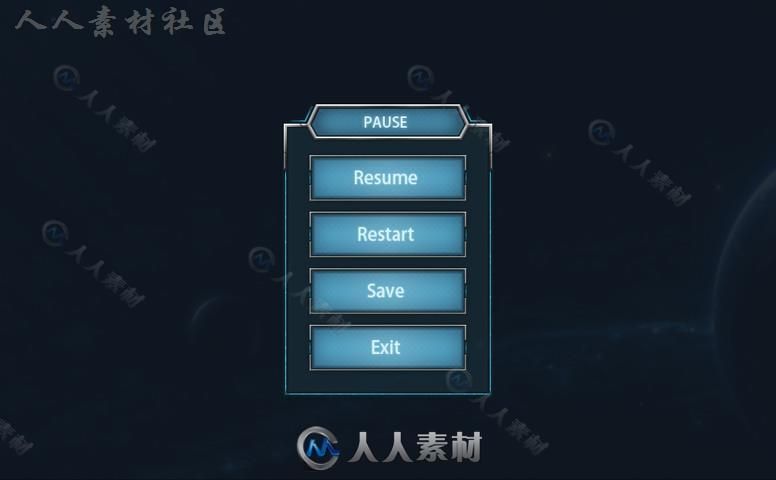 移动界面UI外皮贴图和材质Unity素材资源