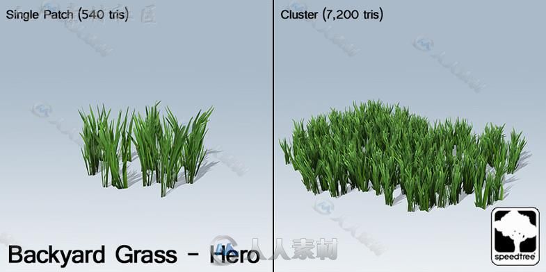 桌面地面封装SpeedTree&#174;植物模型Unity3D素材资源