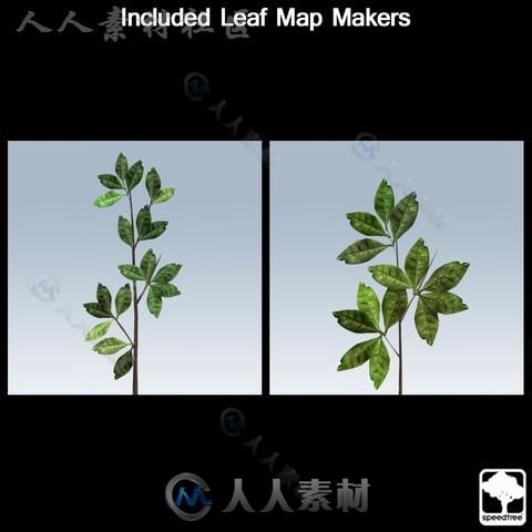 桌面地面封装SpeedTree&#174;植物模型Unity3D素材资源