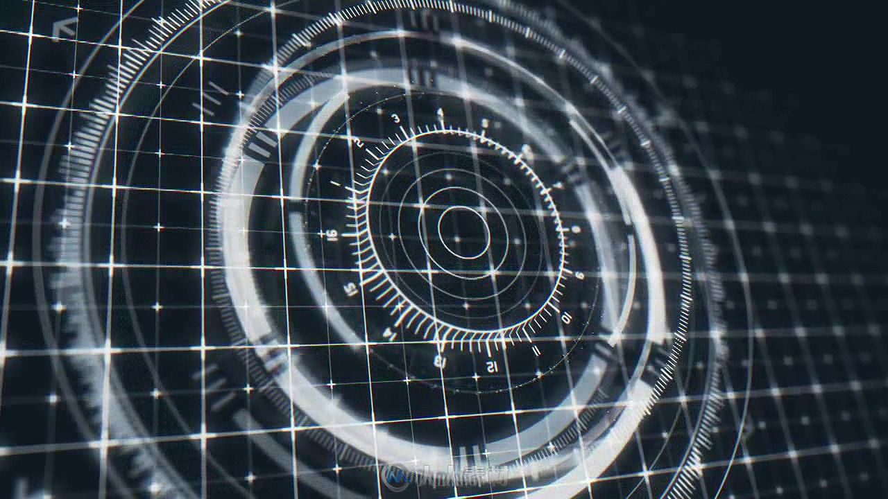 未来高科技HUD科幻标志LOGO演绎AE模板Videohive Futuristic HUD Logo Reveal 1893...