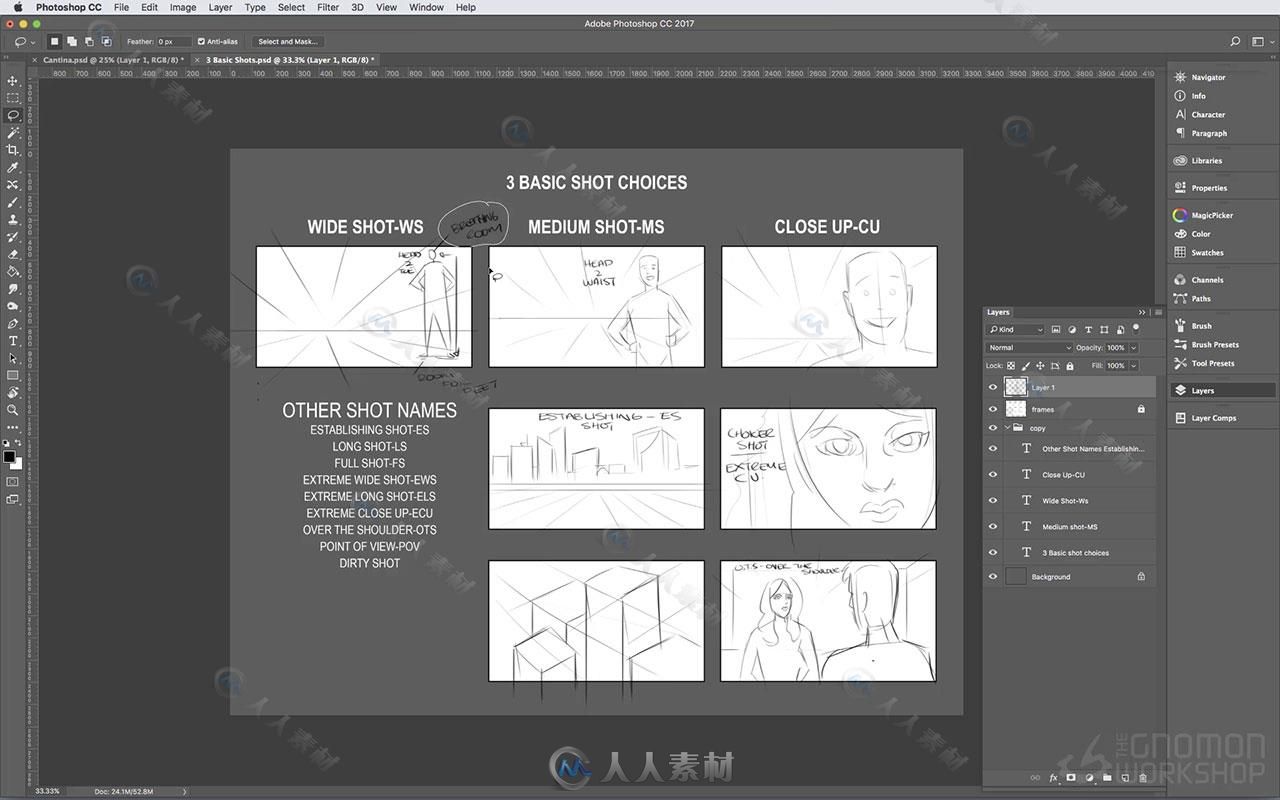 故事版叙述概念艺术绘画核心训练视频教程 THE GNOMON WORKSHOP STORYBOARDING TECH...