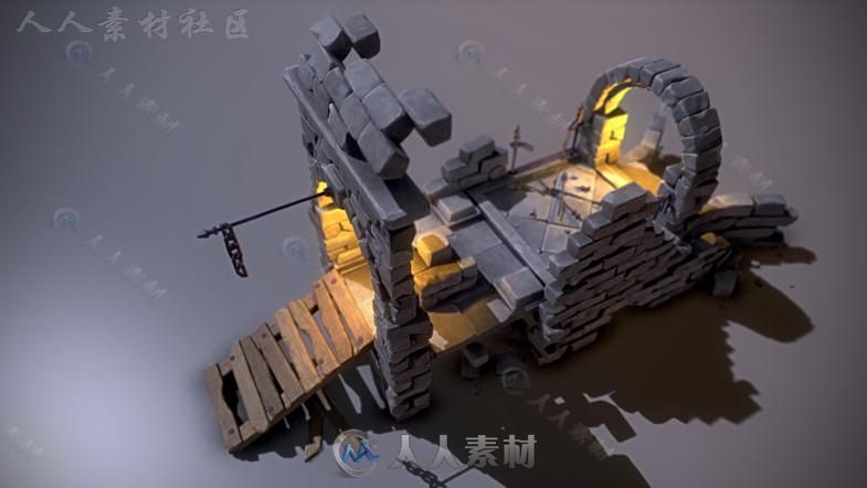 梦想废墟地城环境模型Unity3D素材资源