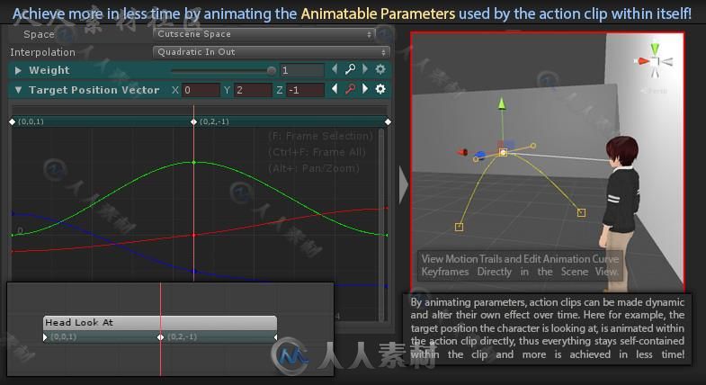 简单和直观的电影排序器动作编辑器扩充Unity素材资源