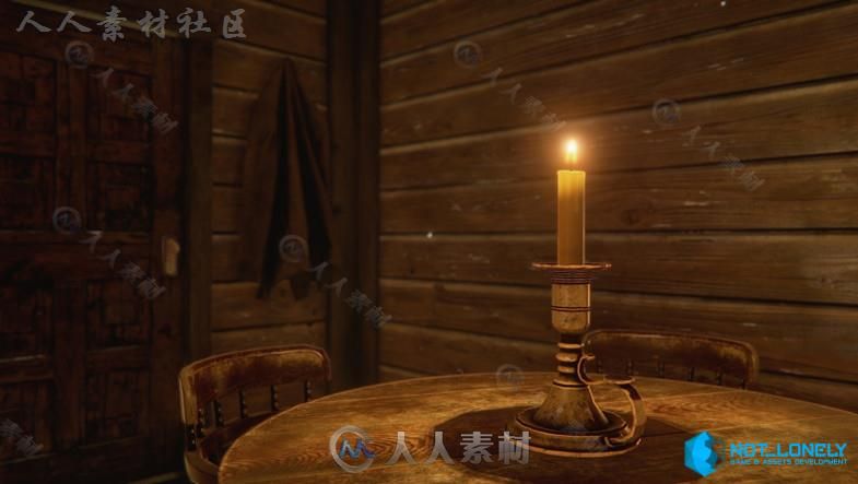 典型的美国酒吧历史环境模型Unity3D素材资源