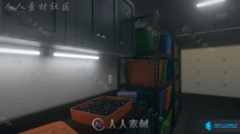 美式风格的房子城市环境模型Unity3D素材资源