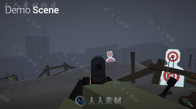 低聚枪包武器道具模型Unity3D素材资源