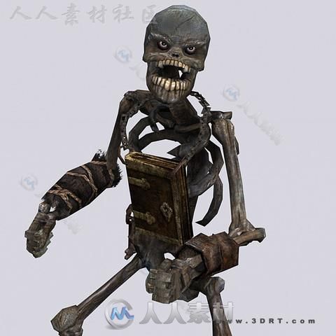 黑暗生物僵尸骷髅角色模型Unity3D素材资源