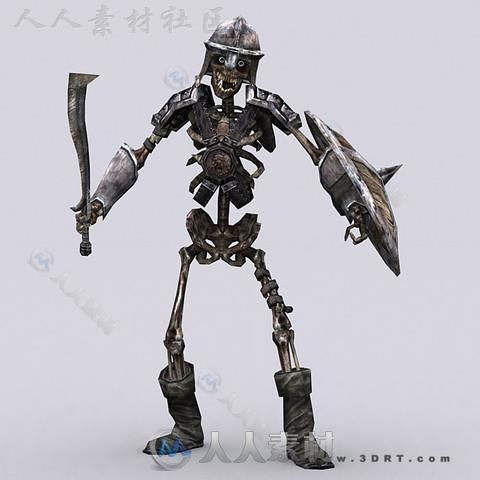 黑暗生物僵尸骷髅角色模型Unity3D素材资源